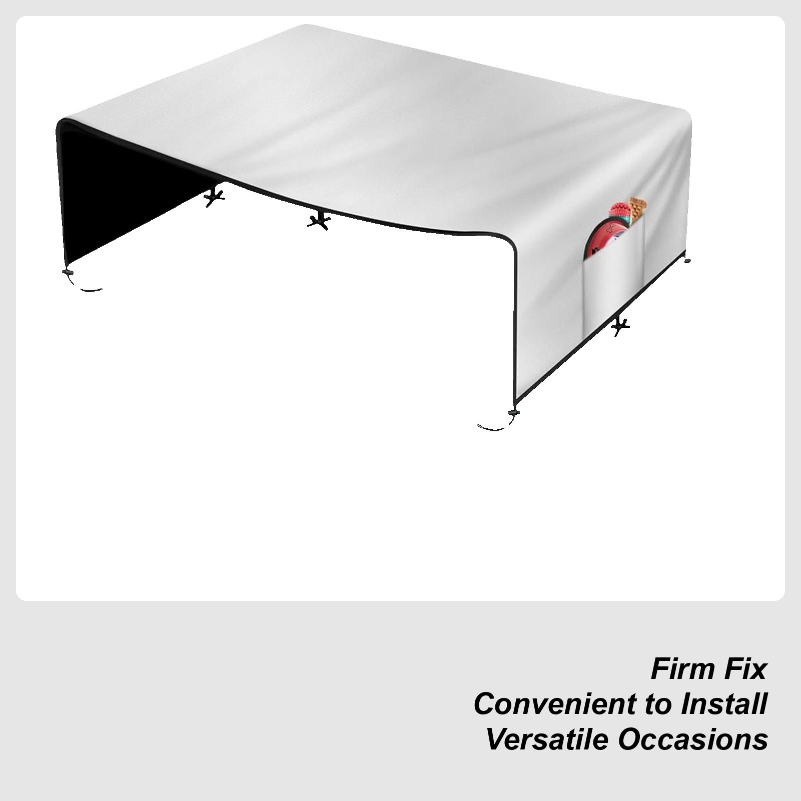 Outdoor Camping Dog Kennel - Penutup Kandang 210D Oxford, Pelindung Privasi,