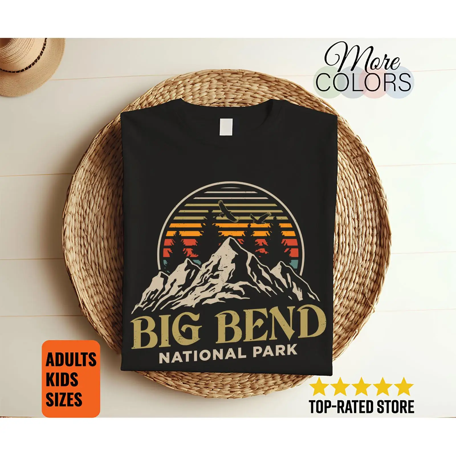 Outdoor Camping In Texas - Kaos Vintage Big Bend National Park