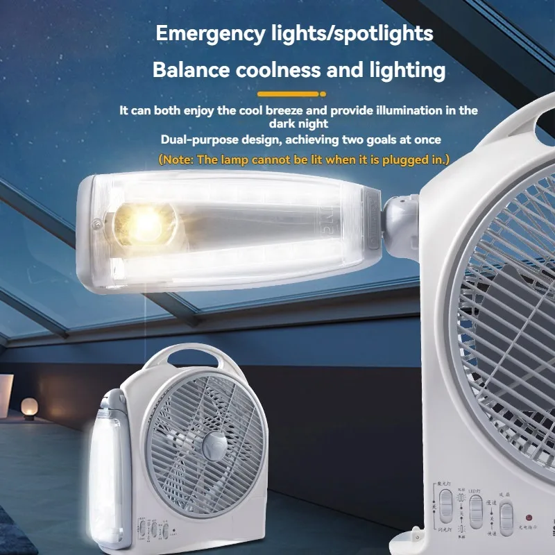 Outdoor Camping Fan - Kipas Listrik Hemat Energi 10 Inci