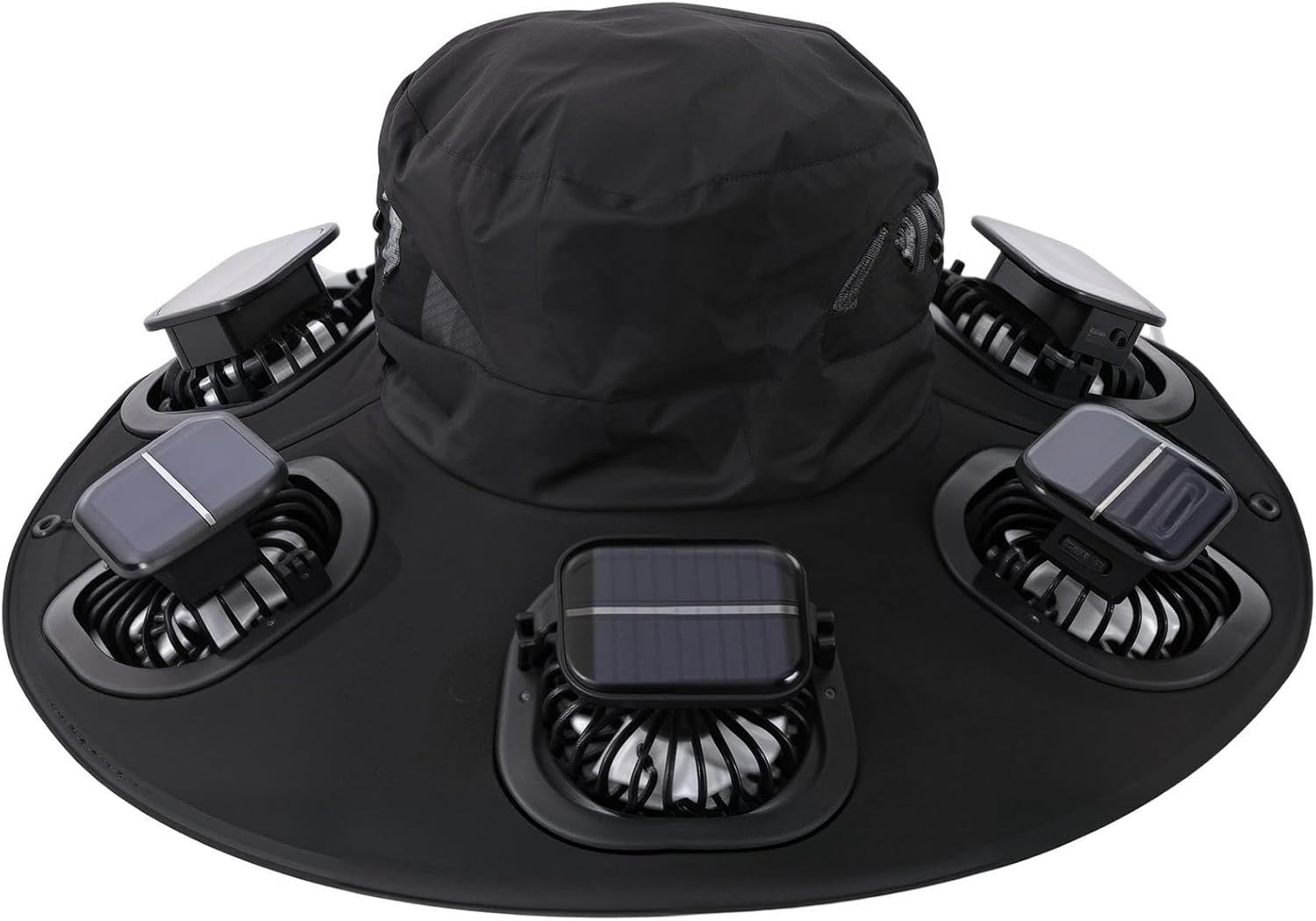 Outdoor Camping Fan - Topi Kipas Tenaga Surya Hot 6