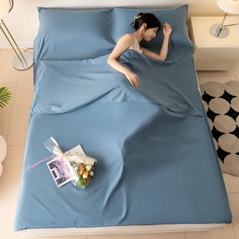 Outdoor Camping Outfit - Kantong Tidur Liner Ringan Bahan Katun