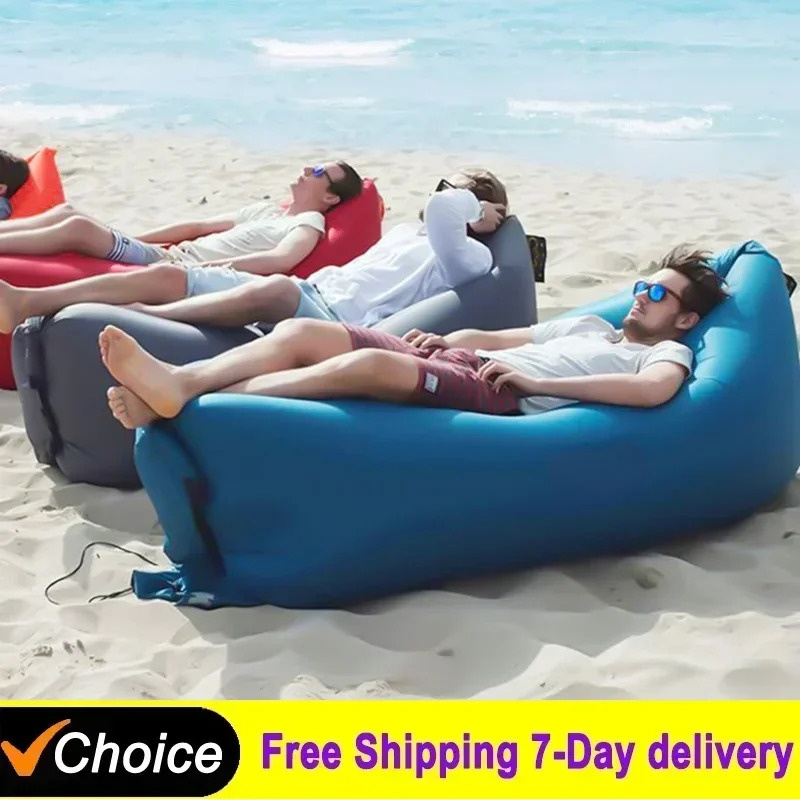Outdoor Camping Loveseat - Sofa Tiup Portabel untuk Luar Ruangan,