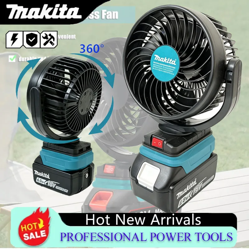 Outdoor Camping Fan - Kipas Angin Listrik Portabel Tanpa Kabel