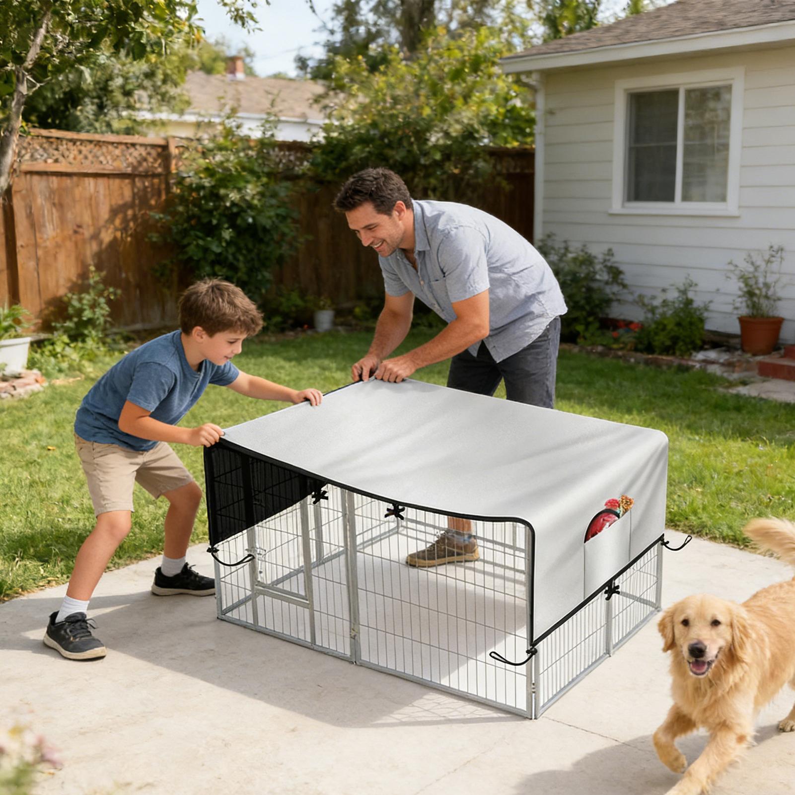 Penutup Kandang 210D Oxford, P - Outdoor Camping Dog Kennel ulasan dan harga