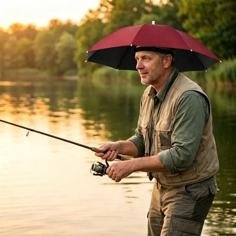 Topi Payung Lipat Anti UV Taha - Outdoor Camping Umbrella ulasan dan harga
