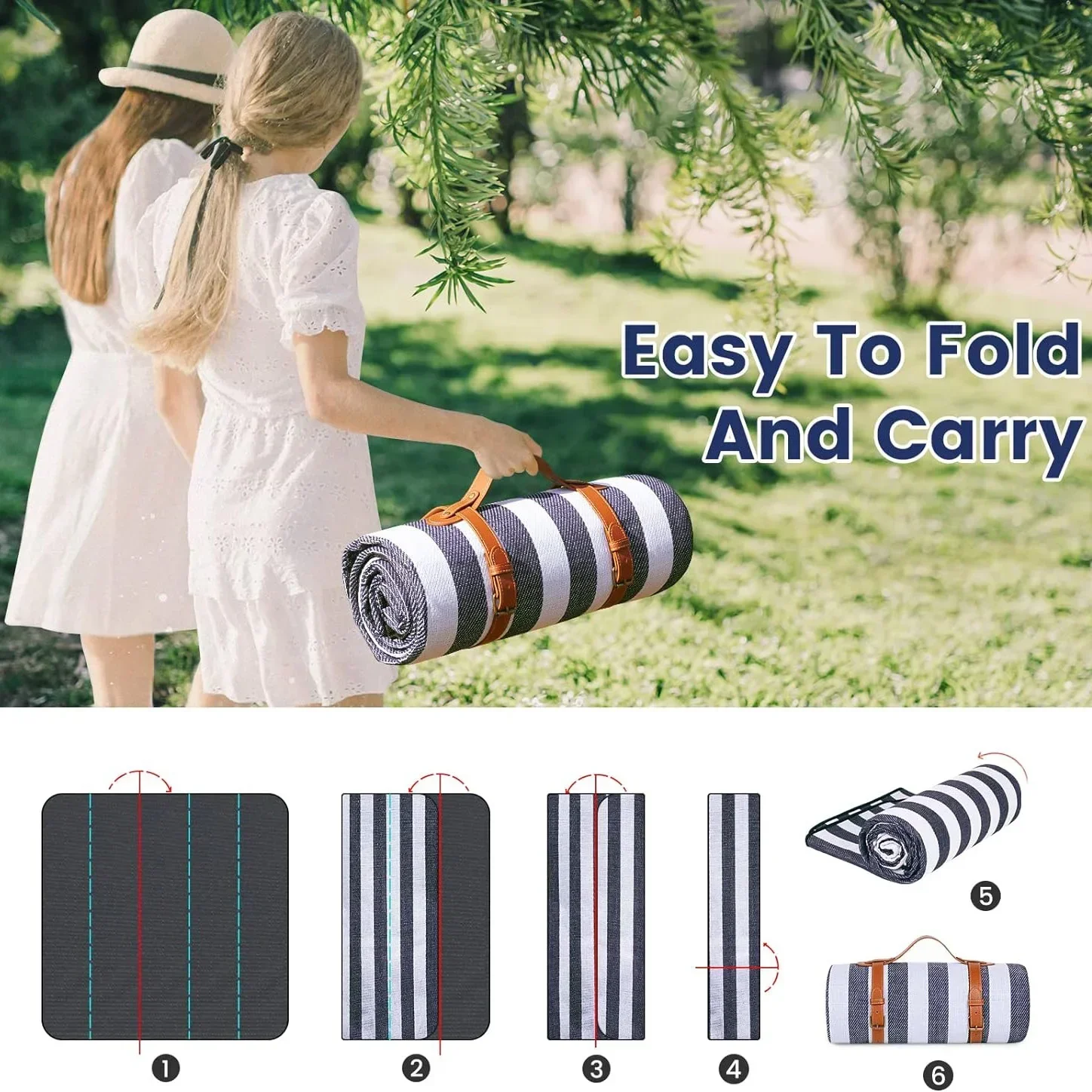 Selimut piknik tahan air, seli - Outdoor Camping Mats Large ulasan dan harga