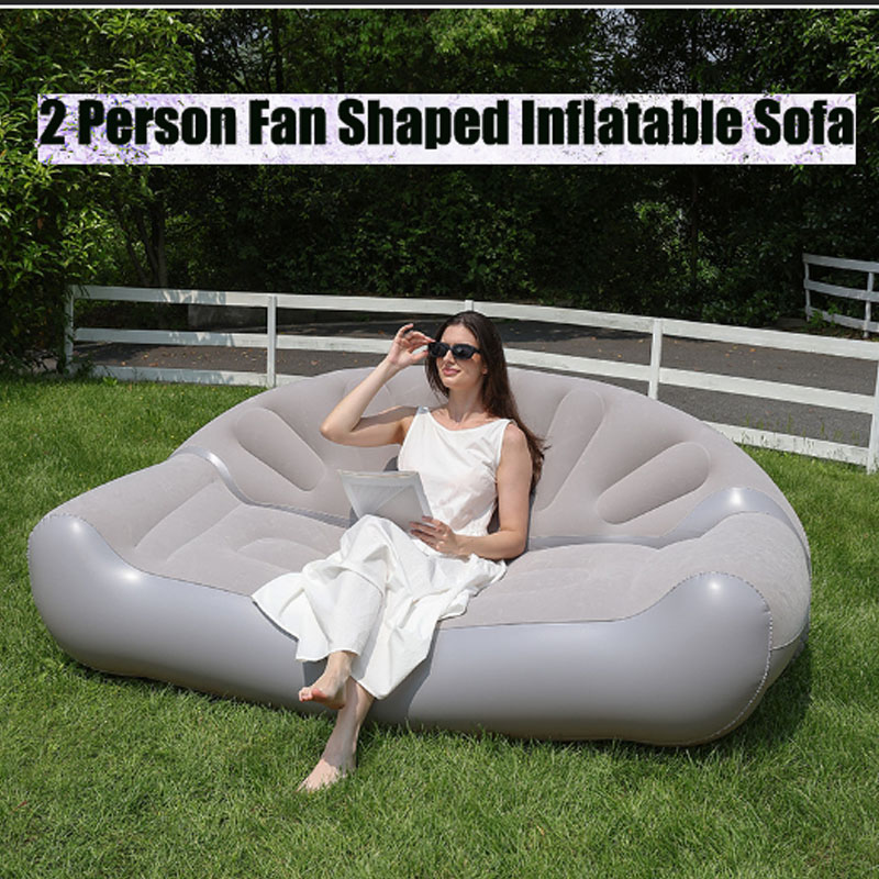 Sofa Tiup Bentuk Kipas untuk 2 - Outdoor Camping Fan ulasan dan harga