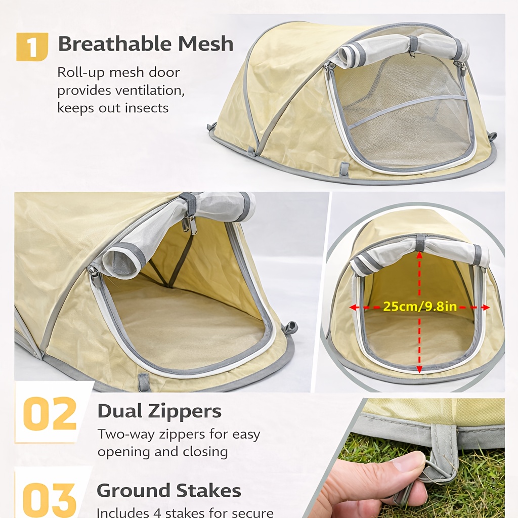 Tenda Hewan Peliharaan Lipat P - Outdoor Camping Dog Kennel ulasan dan harga