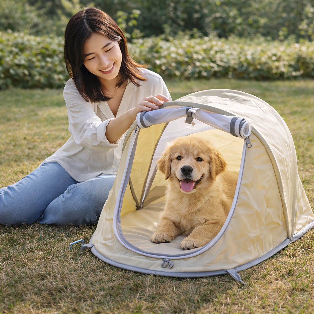 Tenda Hewan Peliharaan Lipat P - Outdoor Camping Dog Kennel ulasan dan harga