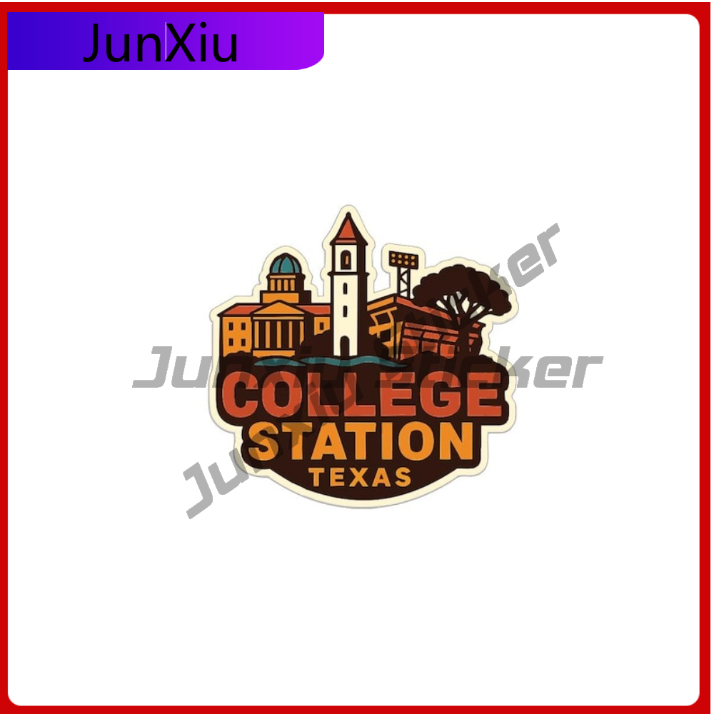 Stiker Vinyl College Station T - Outdoor Camping In Texas ulasan dan harga