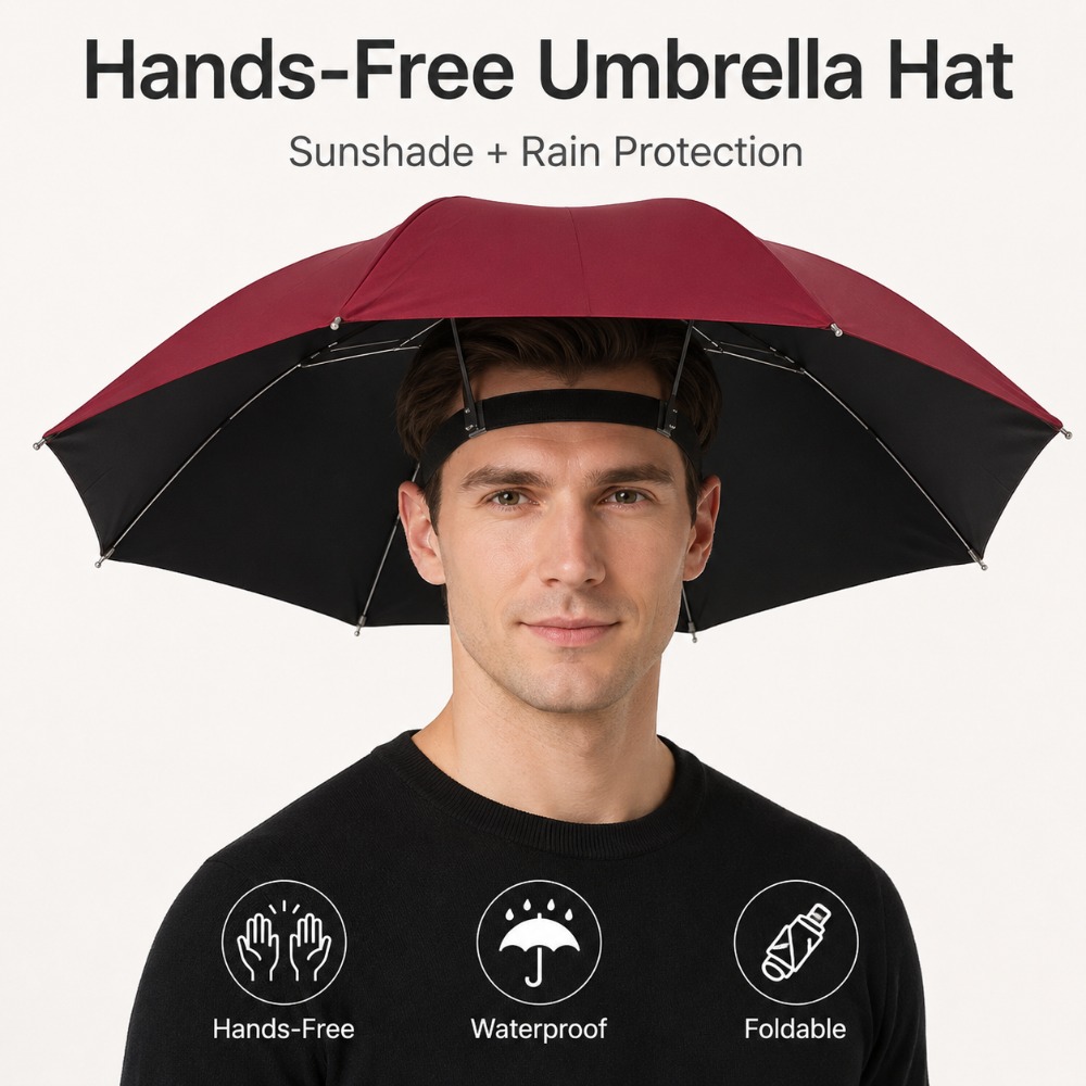 Topi Payung Lipat Tahan Air Be - Outdoor Camping Umbrella ulasan dan harga