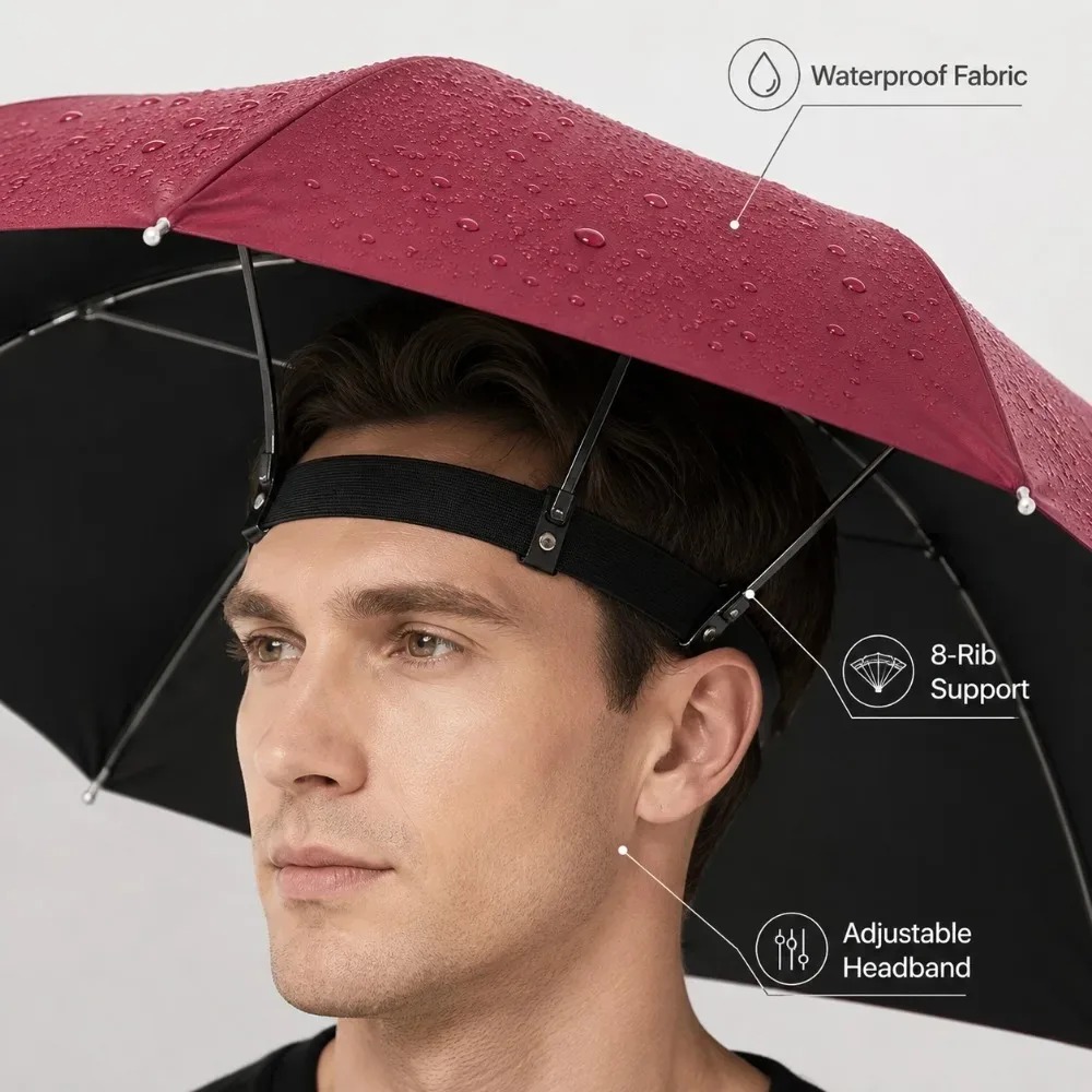 Topi Payung Lipat Tahan Air Be - Outdoor Camping Umbrella ulasan dan harga