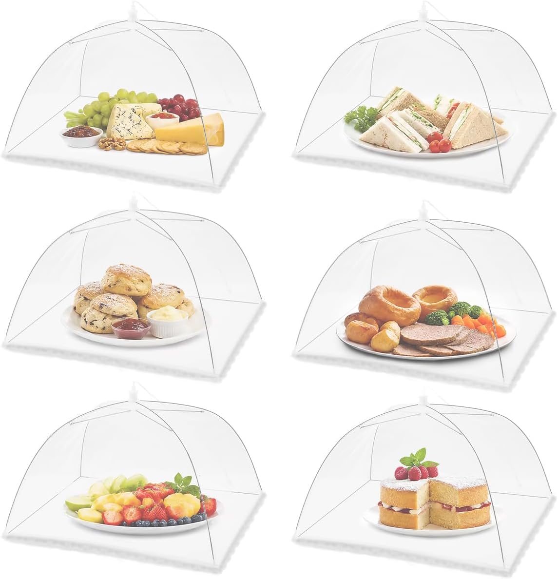 (6 Buah) Penutup Makanan Jarin - Outdoor Camping Umbrella ulasan dan harga