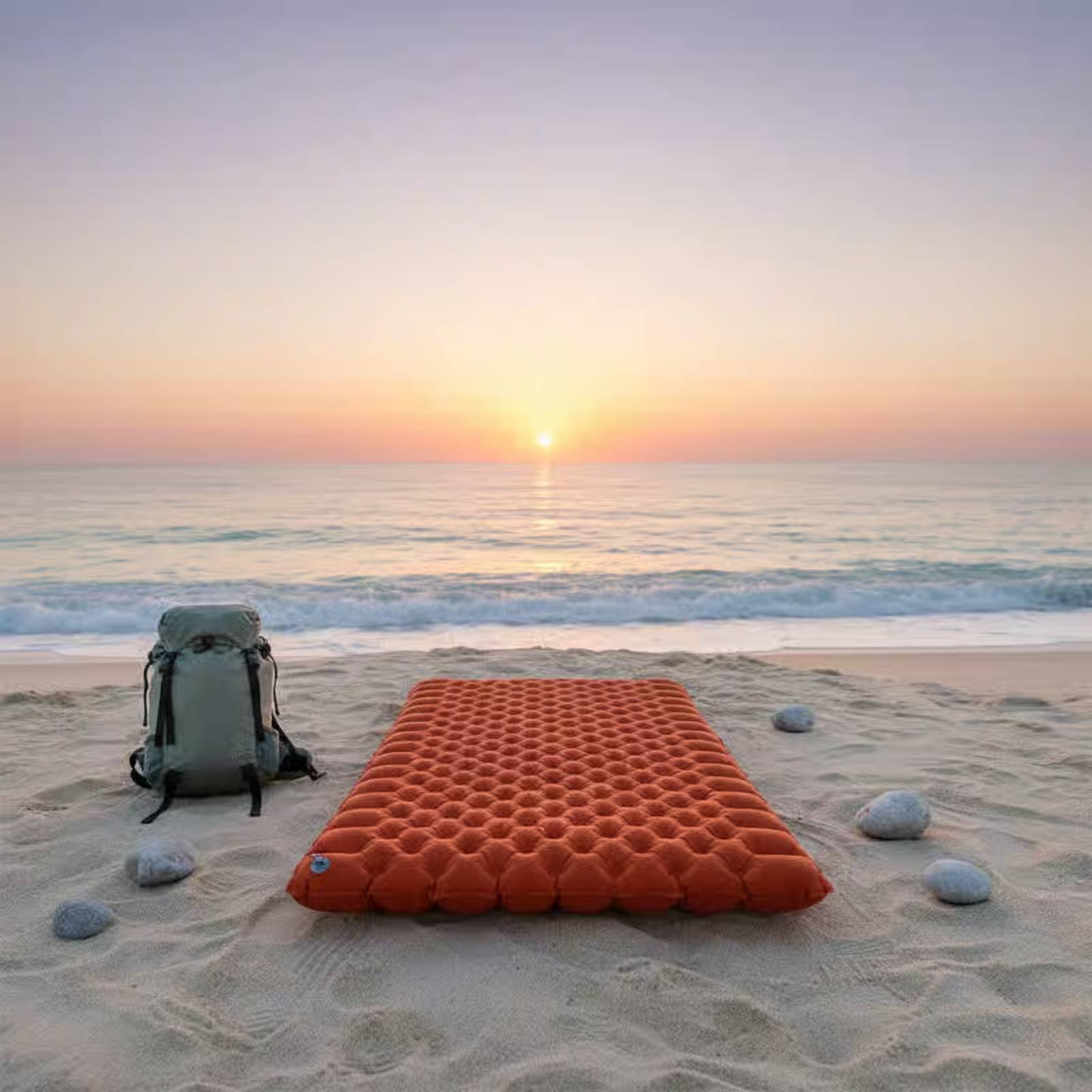 Matras Camping Tiup Nylon TPU  - Outdoor Camping Rugs ulasan dan harga