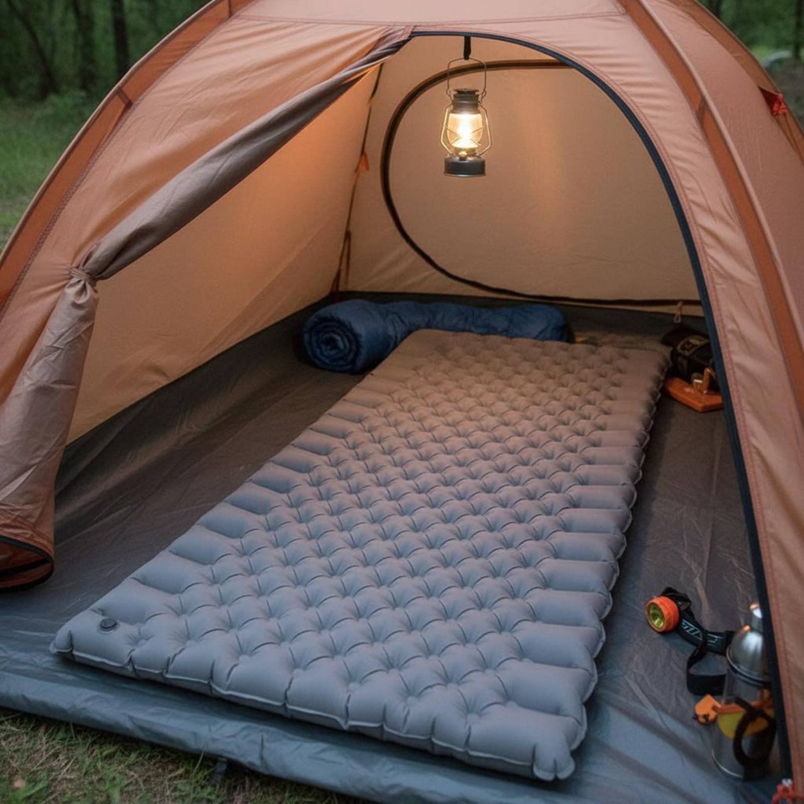 Matras Camping Tiup Nylon TPU  - Outdoor Camping Rugs ulasan dan harga
