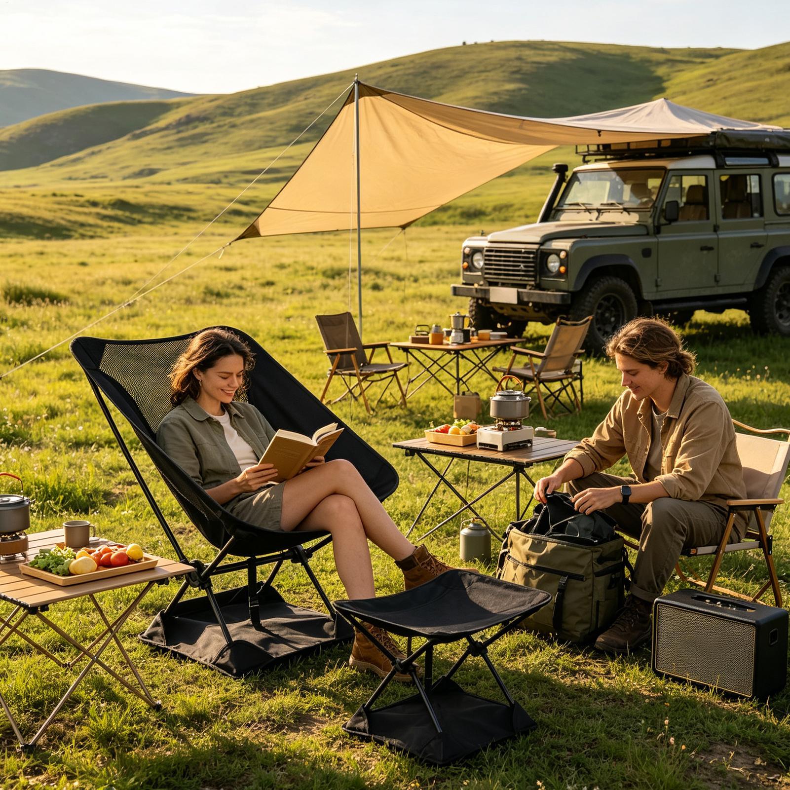 Alas Lantai Untuk Kursi Campin - Outdoor Camping Rugs ulasan dan harga