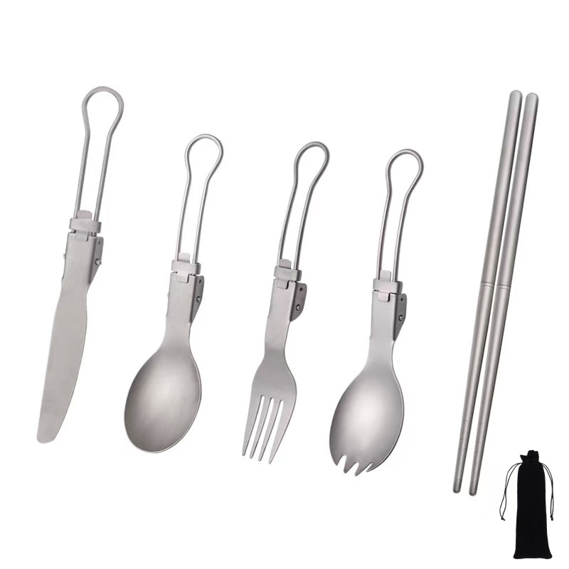 Set Peralatan Makan Lipat Tita - Outdoor Camping Uk ulasan dan harga