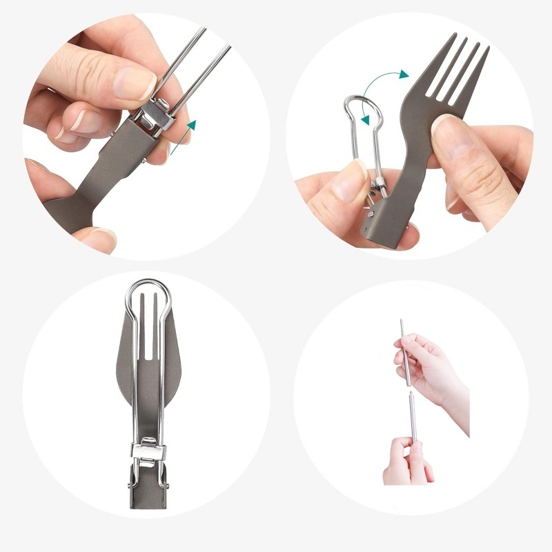 Set Peralatan Makan Lipat Tita - Outdoor Camping Uk ulasan dan harga