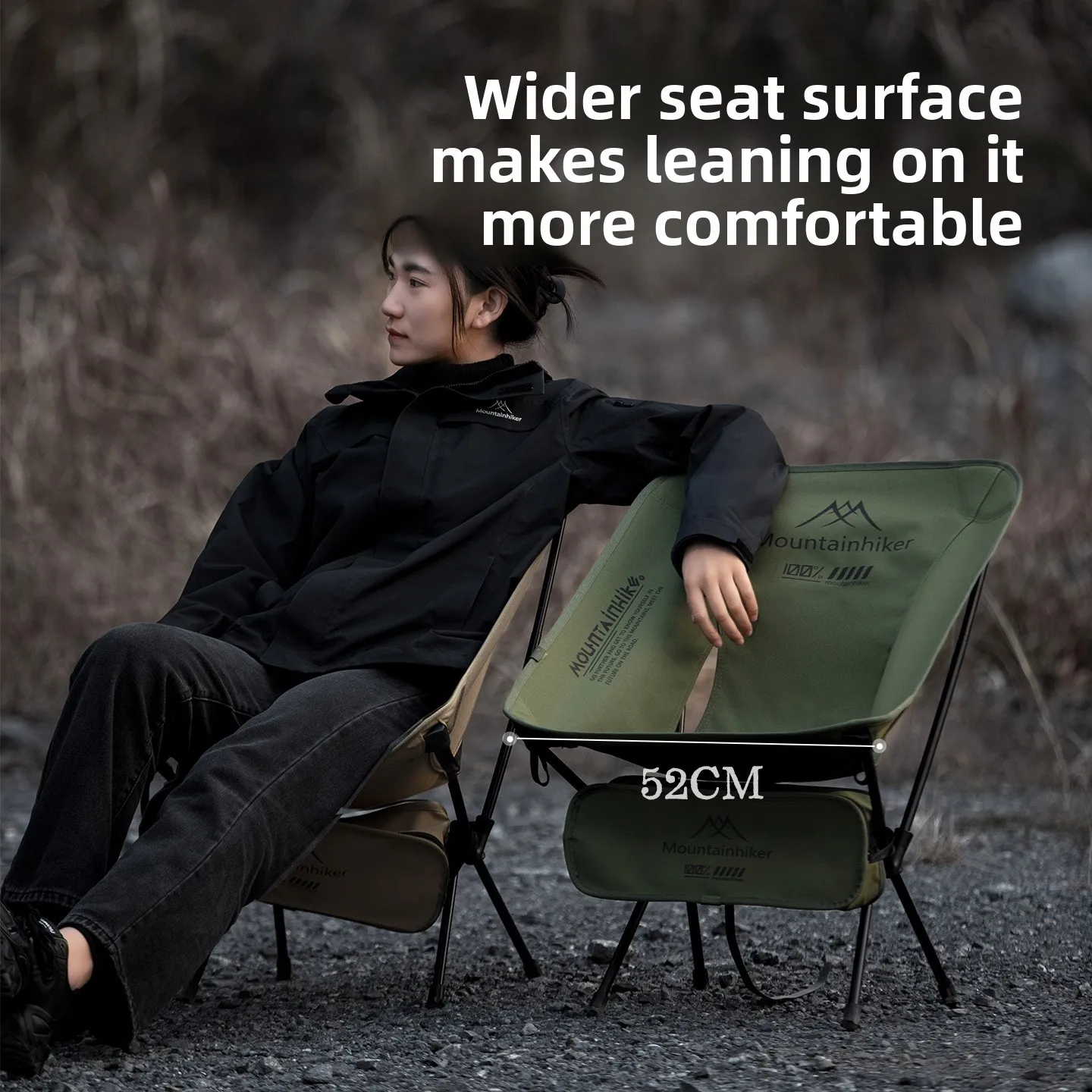 Kursi Lipat Ultra Ringan MOUNT - Outdoor Camping Loveseat ulasan dan harga