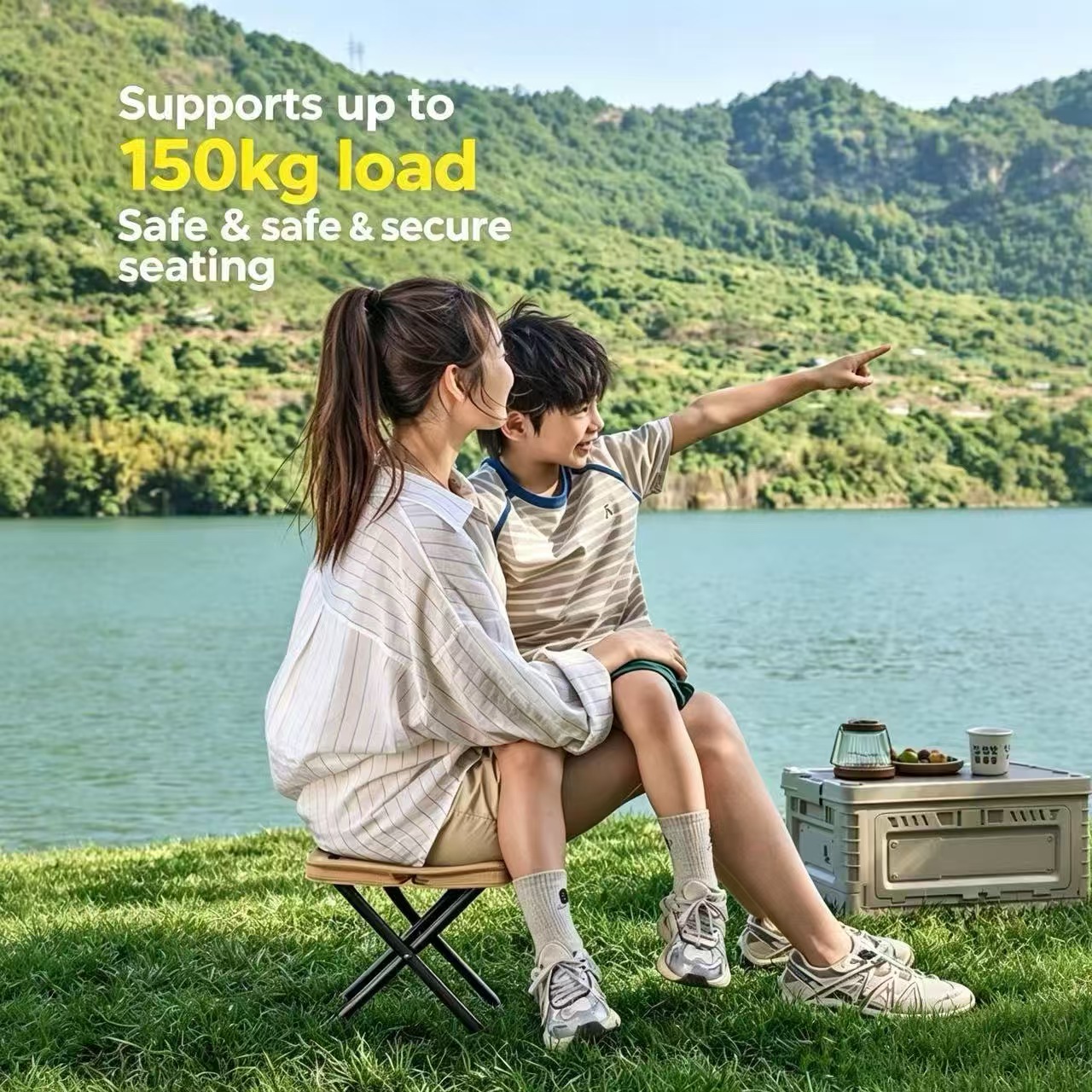 Magza Bangku Lipat Portabel Ul - Outdoor Camping Loveseat ulasan dan harga