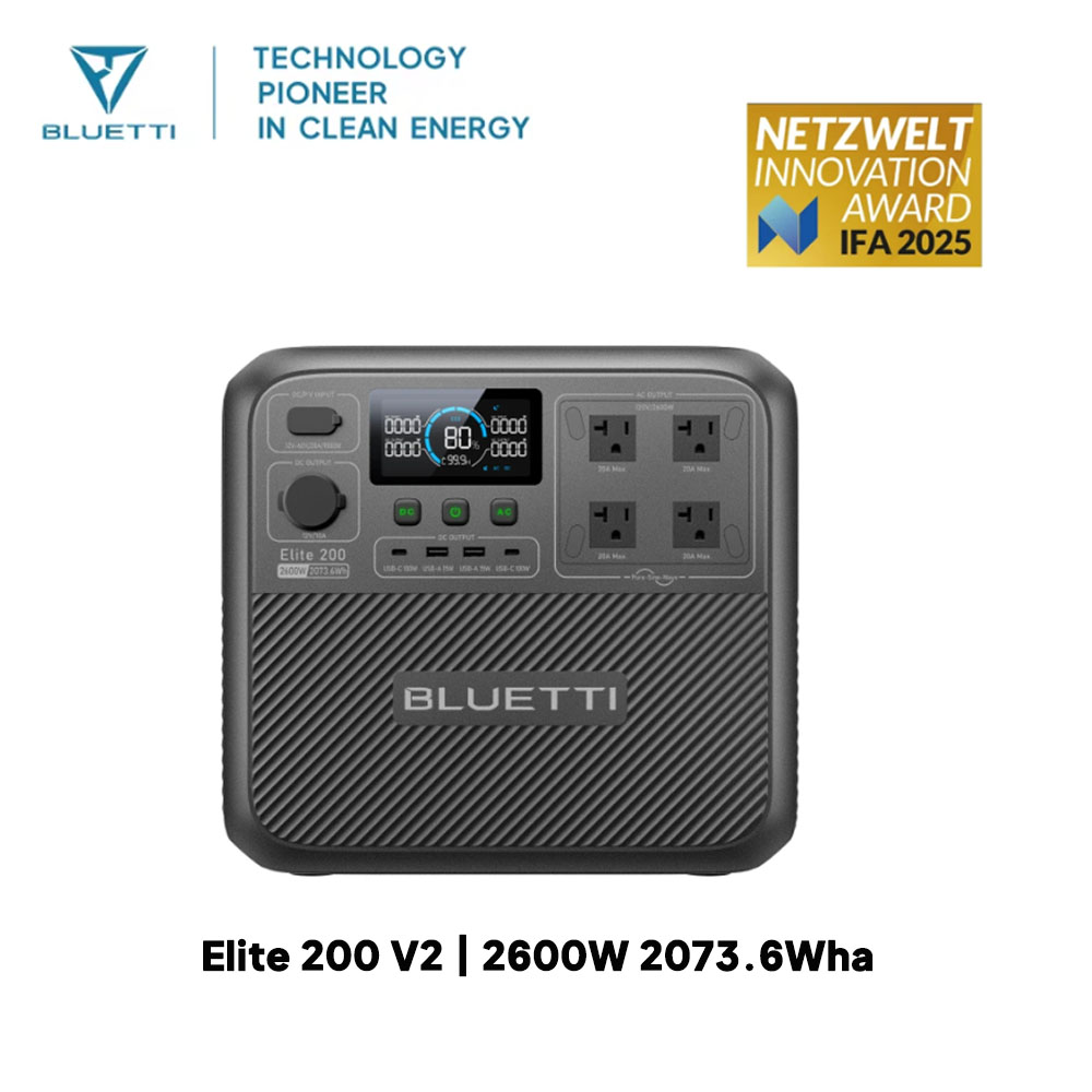 【Renew】BLUETTI Elite 200 V2 St - Outdoor Camping Outfit ulasan dan harga