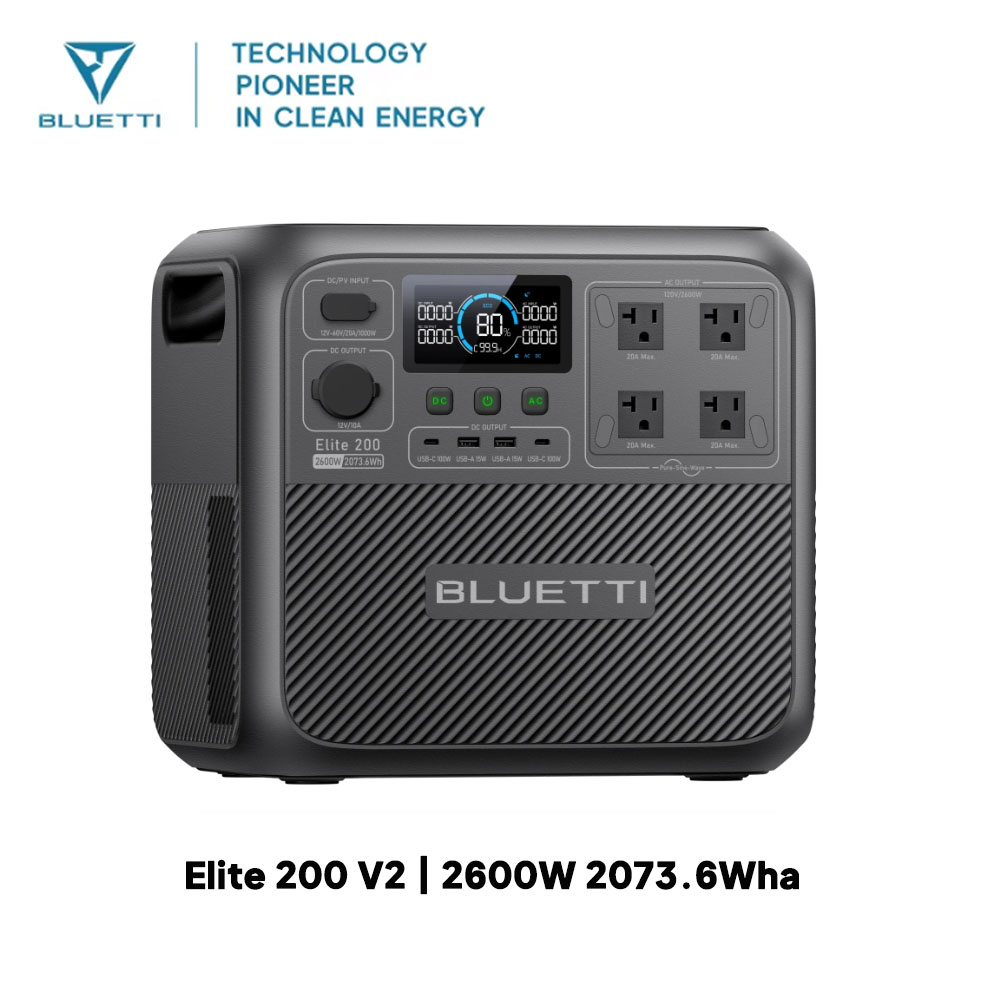 【Renew】BLUETTI Elite 200 V2 St - Outdoor Camping Outfit ulasan dan harga