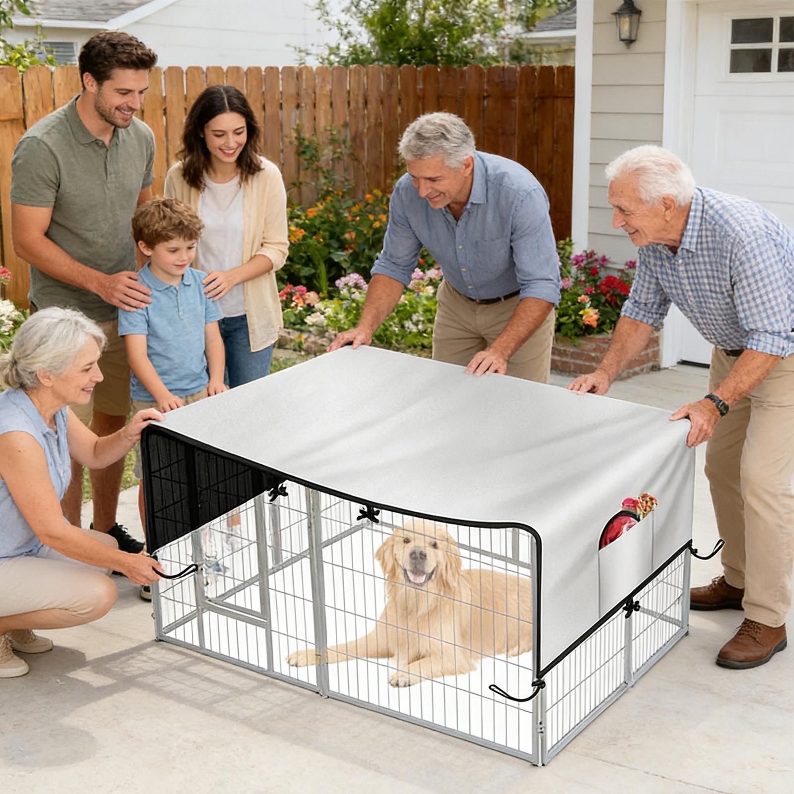 Penutup Kandang 210D Oxford, T - Outdoor Camping Dog Kennel ulasan dan harga