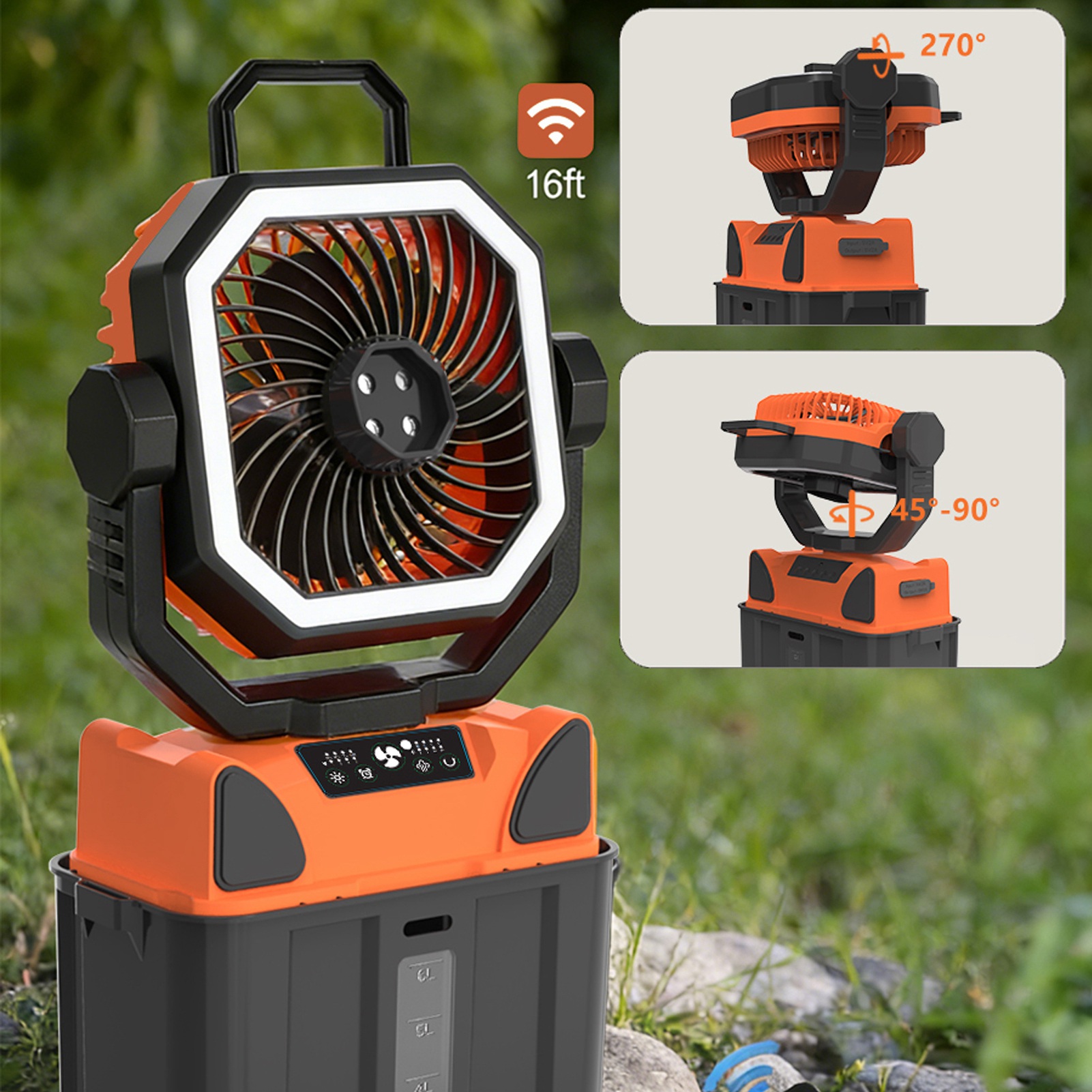 Kipas Camping Isi Ulang dengan - Outdoor Camping Fan ulasan dan harga